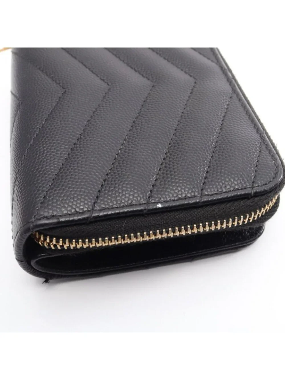 Saint Laurent Paris Bifold Wallet Monogram Black Leather